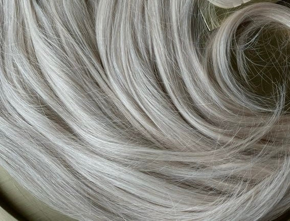 Keratin #60 Ash Hair Extensions - 22”