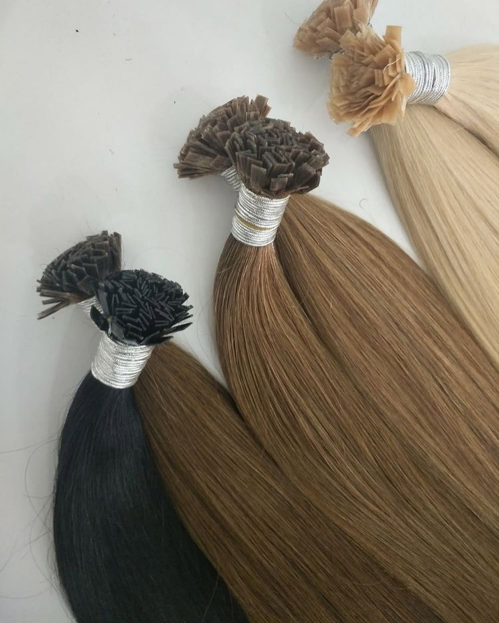 Keratin #613 Ash Hair Extensions - 22”