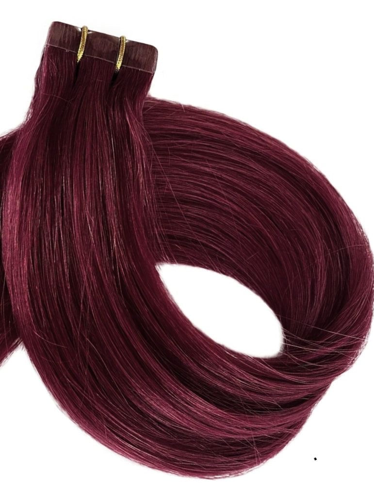 Tape-in #Wine Hair Extensions - 22”